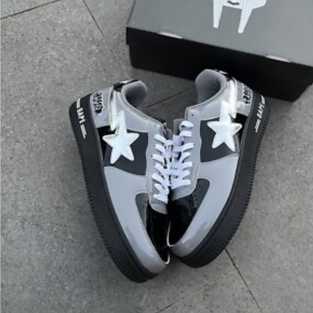 Bapesta X MF DOOM  
Black and Gray
